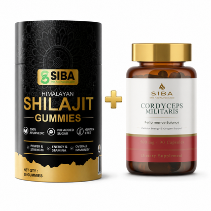 SIBA Power Duo – Shilajit & Cordyceps Bundle